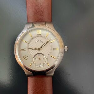 Philip Stein watch with leather band